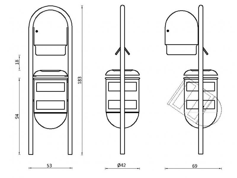 PAPERERA SANECAN CIRCULAR - Imatge 2