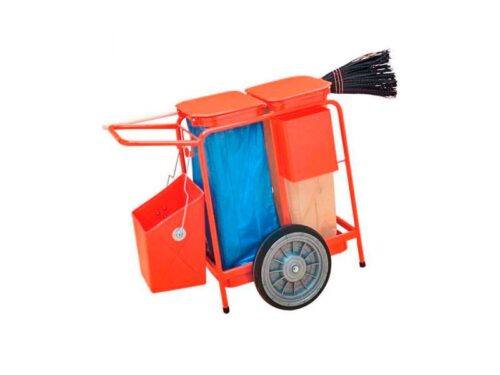Carro de neteja urbana d'acer