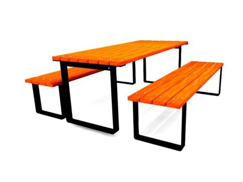 Outdoor wooden table