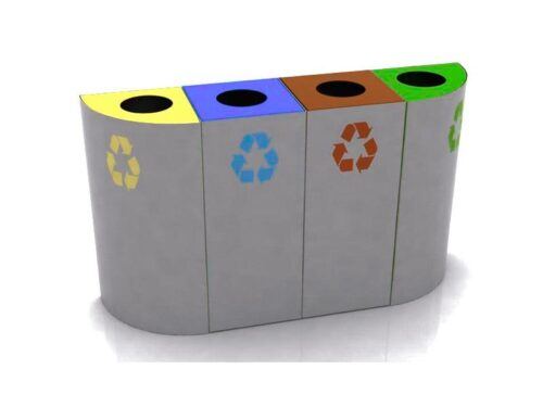 Papeleras punto verde 4 residuos